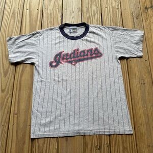 Vintage 1996 Cleveland Indians Pinstriped Tee